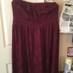 Torrid Burgundy Lace Dress New With Tags